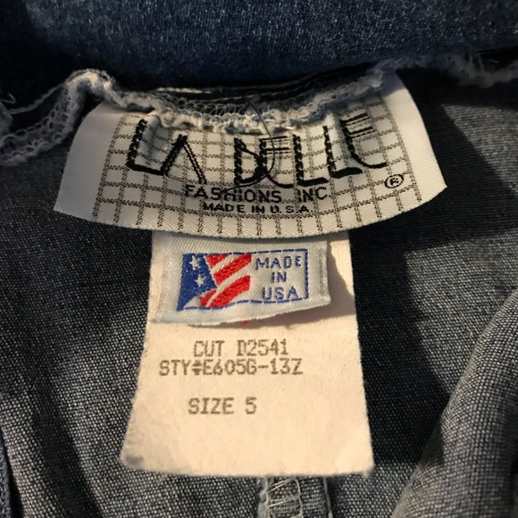 ❤️2 for$25❤️ Sz 5 Made in the USA Jean Dress - Picture 5 of 5